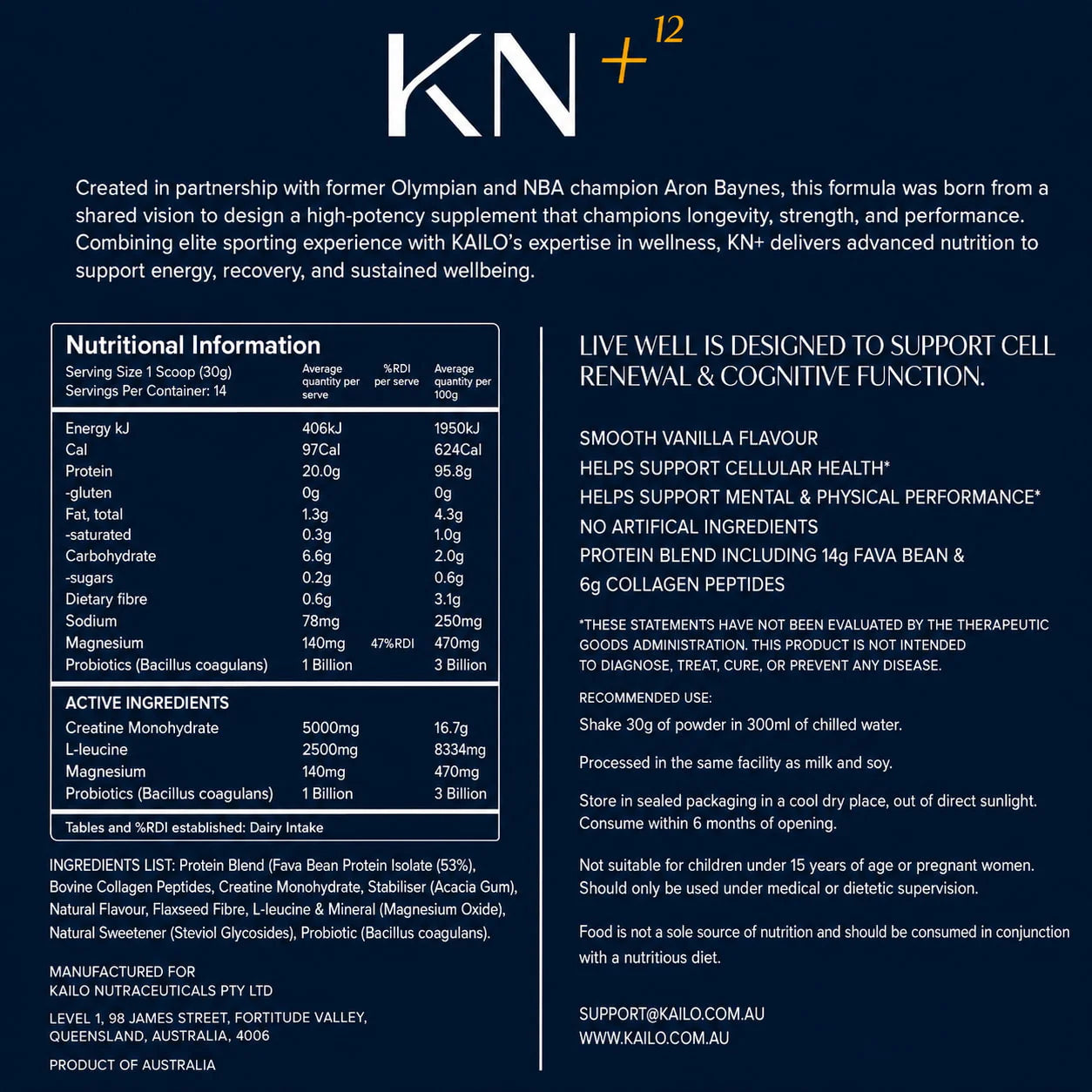 KN+ LIVE WELL (Daily Performance Superblend) 900g