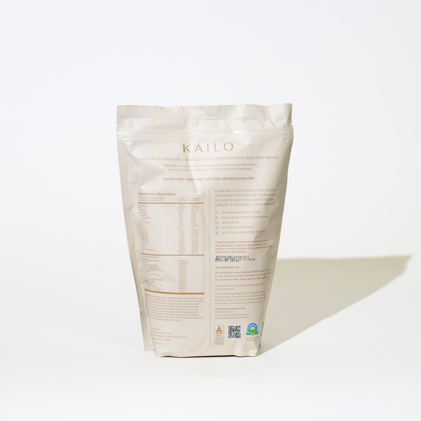 Look Well (Skin & Immunity Collagen Blend) — Mixed Berry 750g