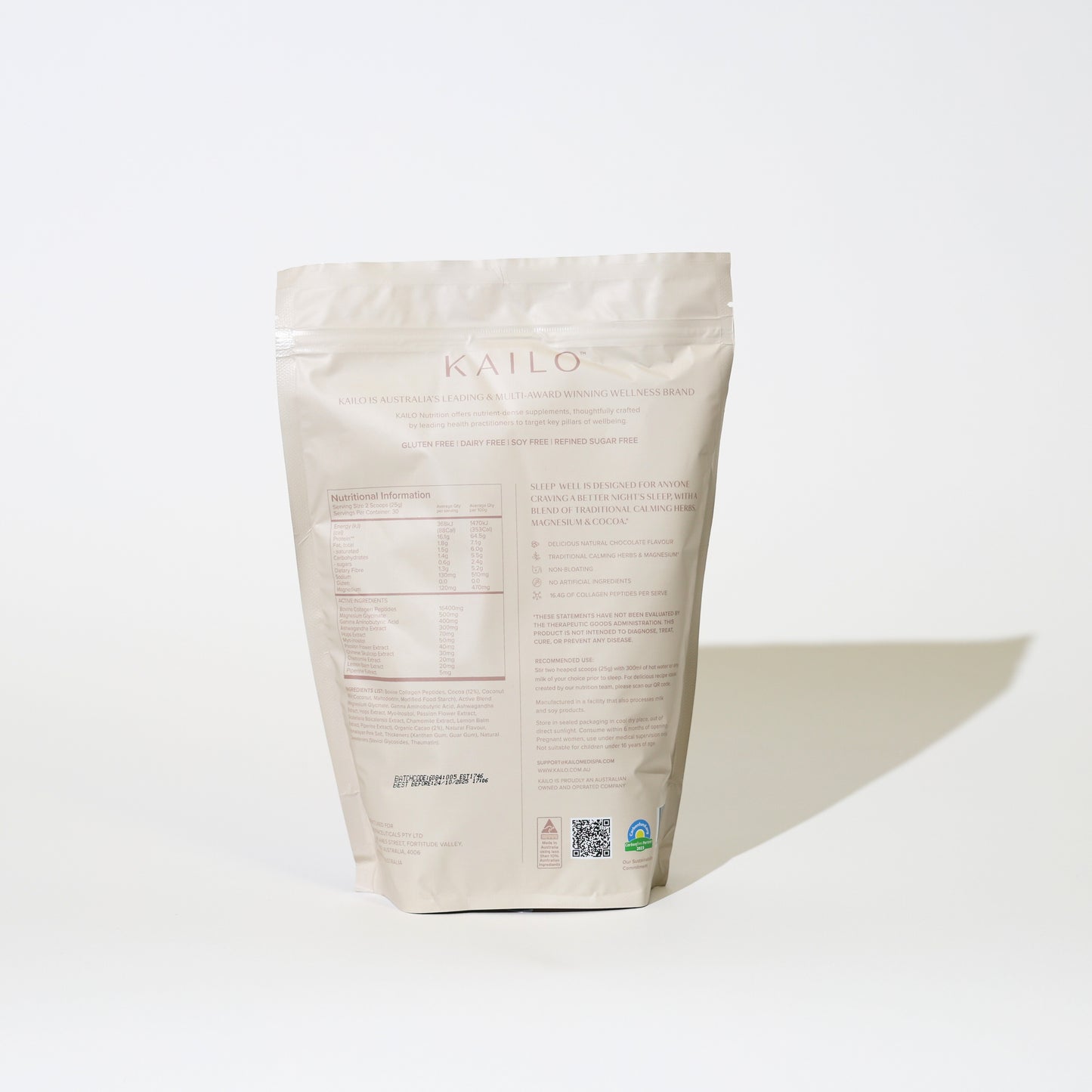 Sleep Well (Sleep Support Collagen Blend) — Chocolate 750g